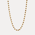 108 Rudraksha with Silver Plated Caps Necklace