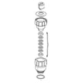 15K030 - Packing Nut (145cc, 180cc) - PURspray