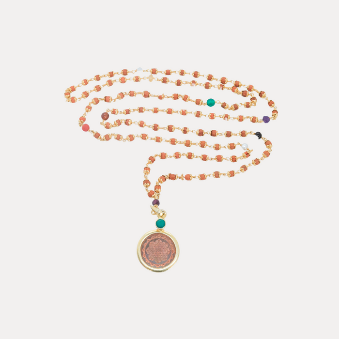 9 Planet With Rudrani Sri Yantra Pendant Necklace- Special Edition
