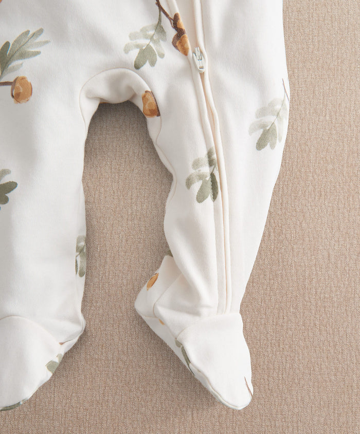 Mamas & Papas All-in-Ones & Bodysuits Acorn Print Zip All In One