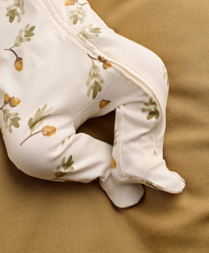 Mamas & Papas All-in-Ones & Bodysuits Acorn Print Zip All In One
