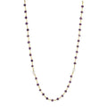 Amethyst and Crystal Counter Bead Necklace - The Sattva Collection