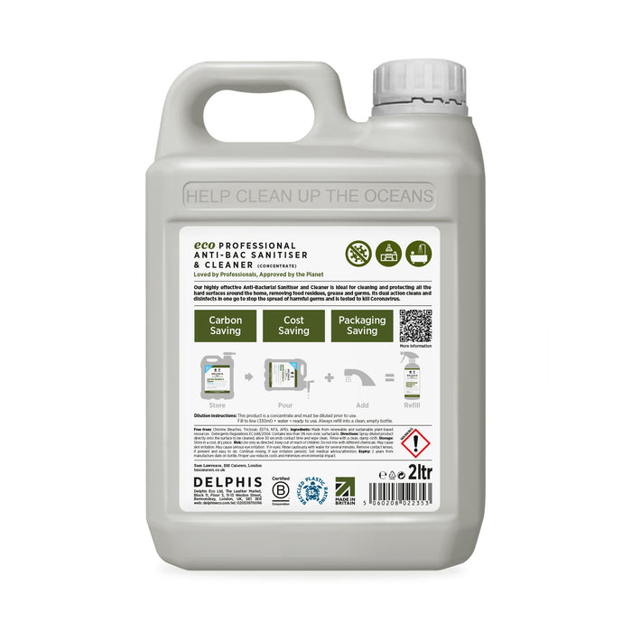 Anti-Bacterial Sanitiser & Cleaner 2L Refill (Concentrate)