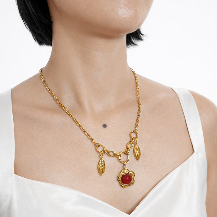 Aria Statement Gold Plated Necklace
