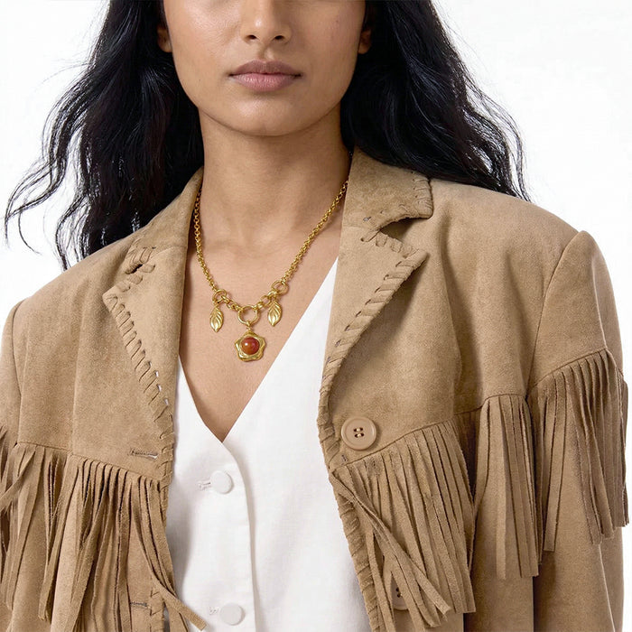 Aria Statement Gold Plated Necklace