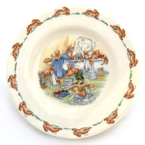 Bathtime Bunnykins plate