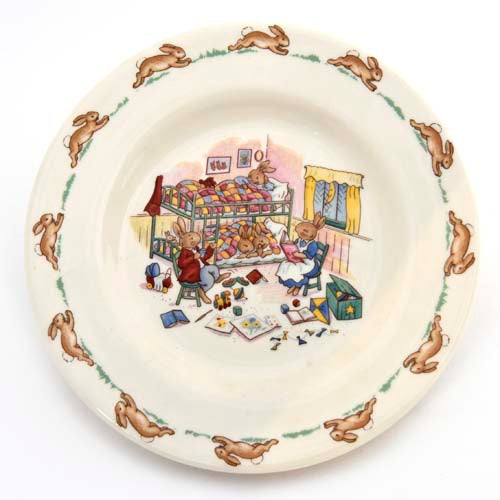 Bedtime In Bunks Bunnykins plate