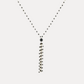 Black Onyx with Tassle Necklace