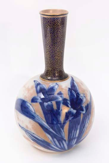 Blue Iris Vase