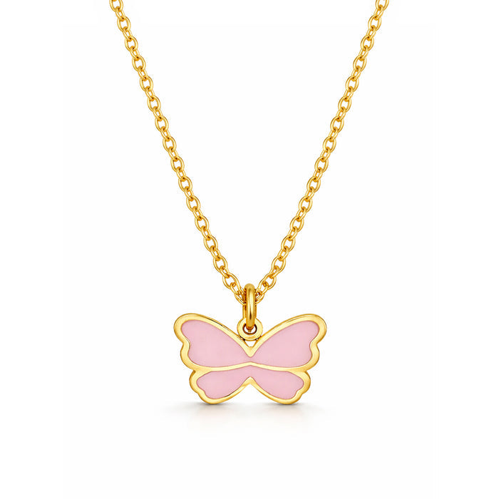Blush Wings Gold Plated Necklace