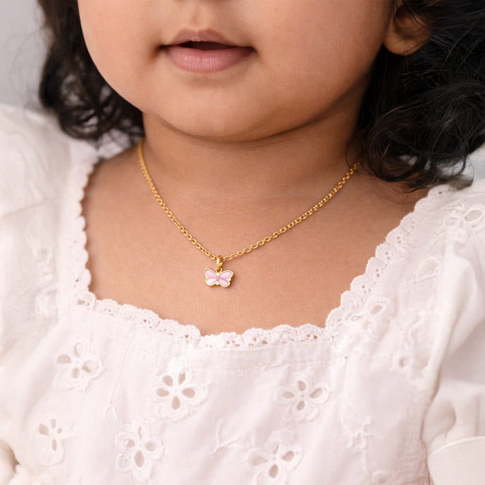 Blush Wings Gold Plated Necklace