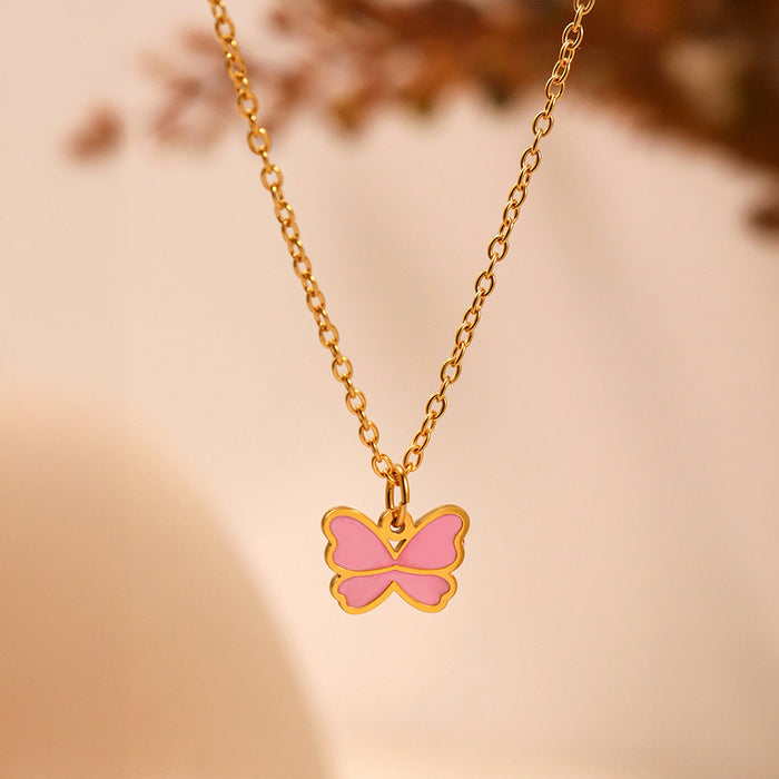 Blush Wings Gold Plated Necklace