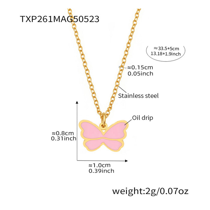 Blush Wings Gold Plated Necklace
