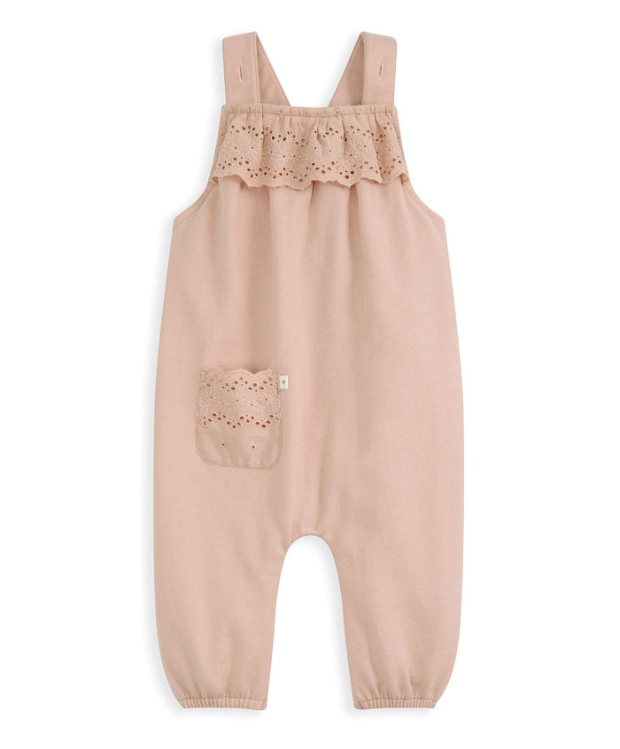Mamas & Papas Outfits & Sets Broderie Dungarees & Bodysuit Outfit Set