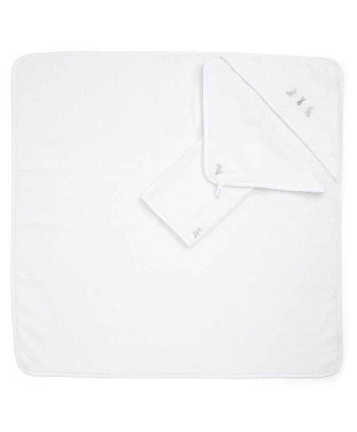 Mamas & Papas Towelling Bunny Towelling Set - (3 piece set)