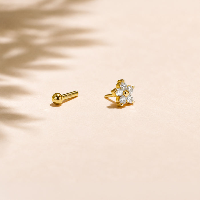 Celeste Bloom Diamond Stud