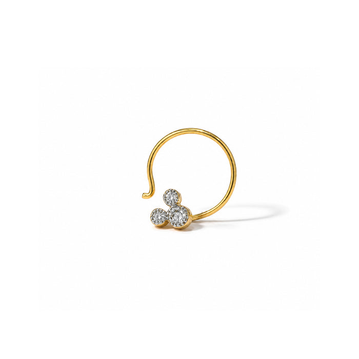 Celeste Trio Nose Pin