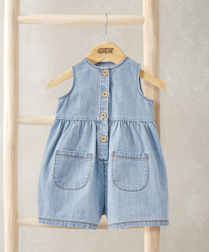 Mamas & Papas Rompers Chambray Romper
