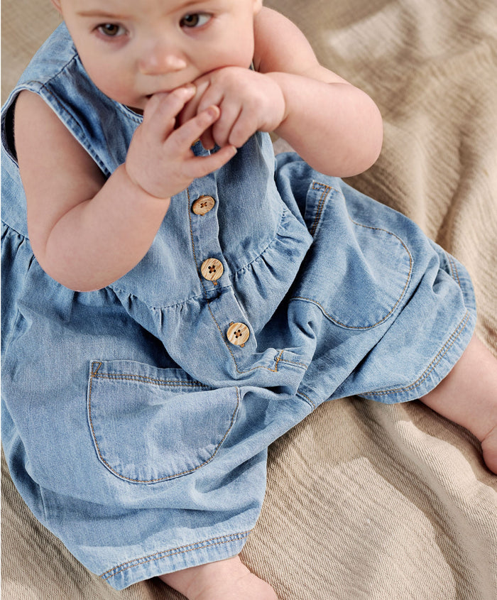 Mamas & Papas Rompers Chambray Romper