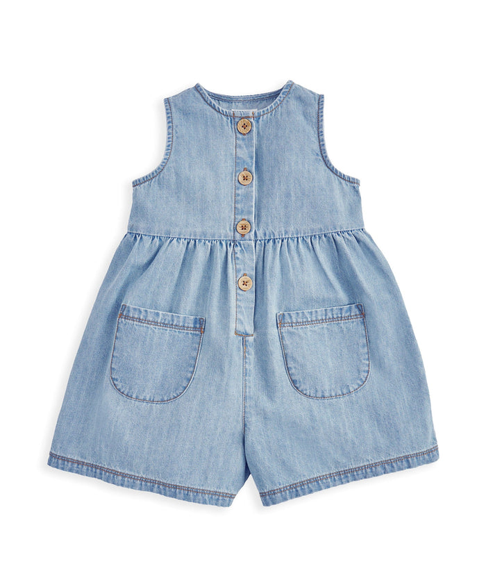 Mamas & Papas Rompers Chambray Romper