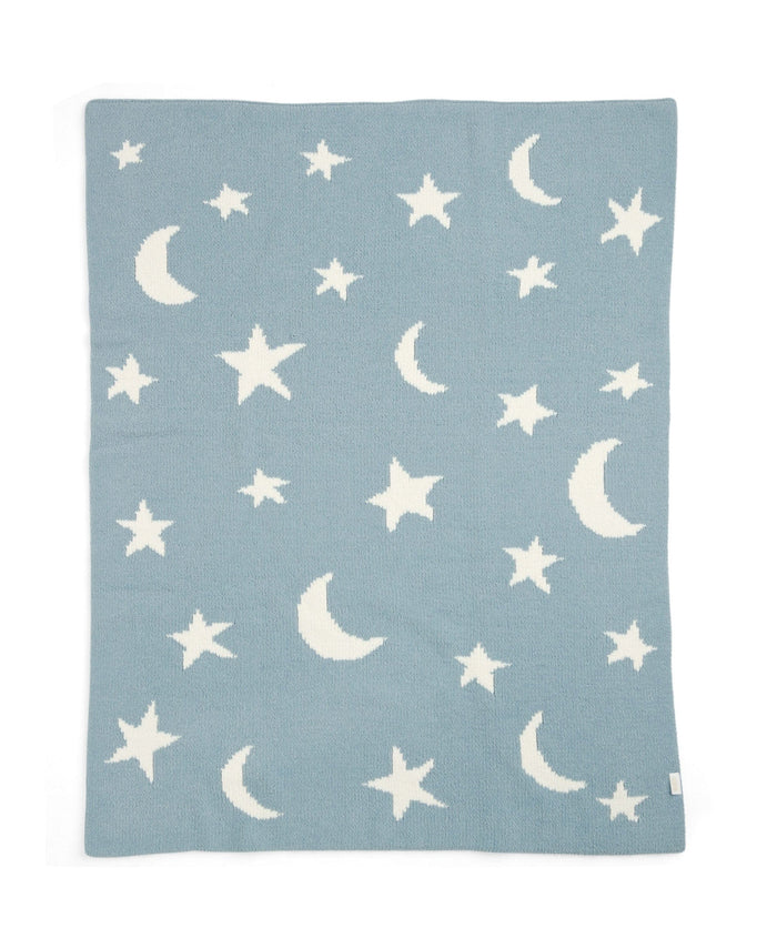 Mamas & Papas Blankets Chenille Blanket - Blue Moon/Star