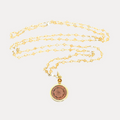 Citrine and Pearl Sri Yantra Necklace