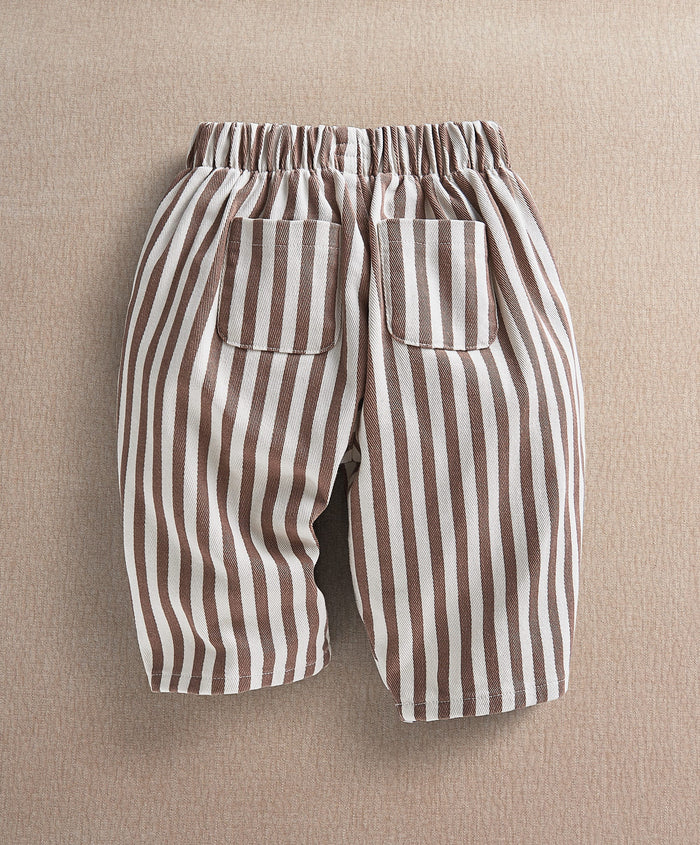 Mamas & Papas Trousers & Leggings Clay & Cream Stripe Trouser