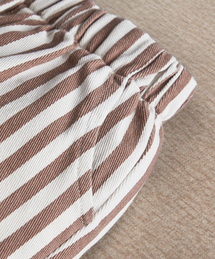 Mamas & Papas Trousers & Leggings Clay & Cream Stripe Trouser