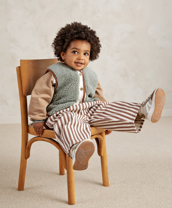 Mamas & Papas Trousers & Leggings Clay & Cream Stripe Trouser