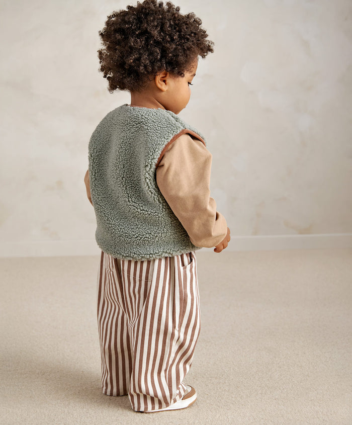 Mamas & Papas Trousers & Leggings Clay & Cream Stripe Trouser