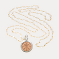 Clear Crystal Quartz Sri Yantra Necklace