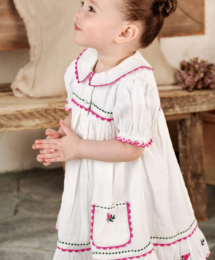 Mamas & Papas Dresses & Skirts Collared Embroidered Dress