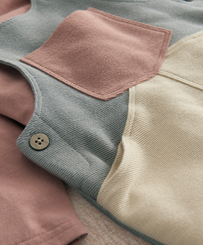 Mamas & Papas Outfits & Sets Colour Block Dungaree Outfit Set