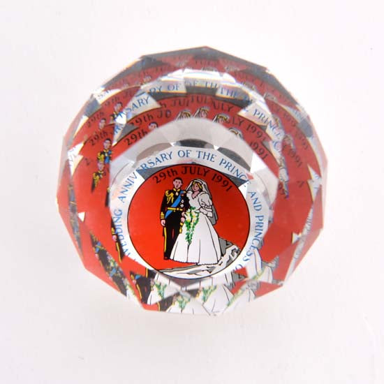 Commemorative Crystal  29th July 1991