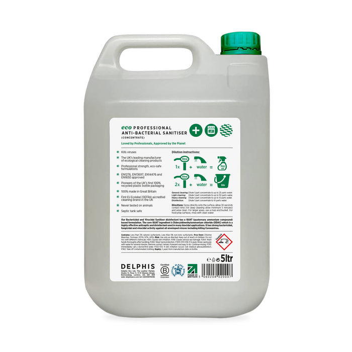Commercial Anti-Bacterial Sanitiser 5L (Concentrate)