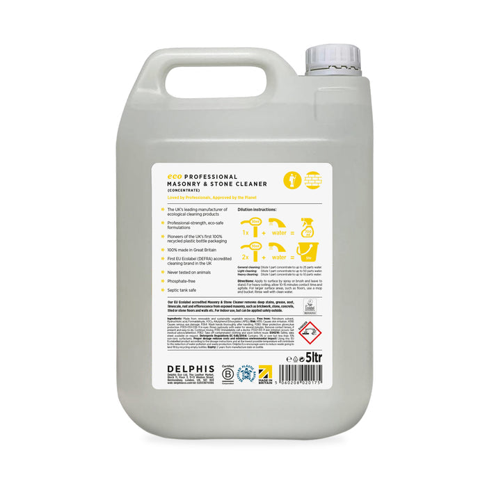 Commercial Masonry and Stone Cleaner 5L (Concentrate)