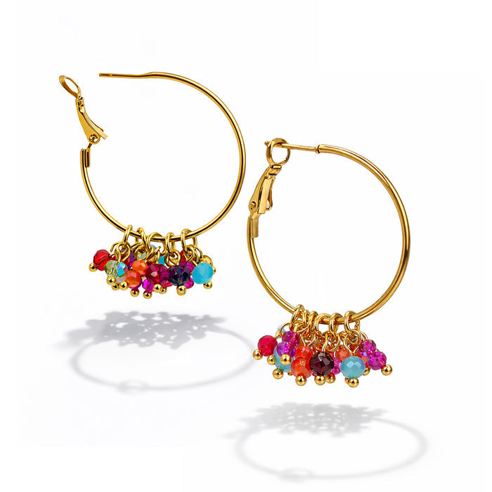 Crystal Spark Gold Plated Earrings