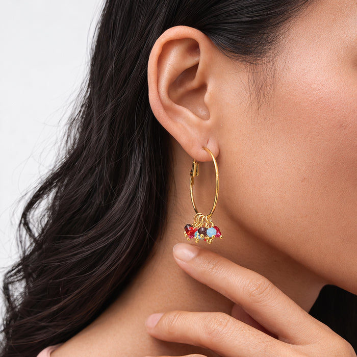 Crystal Spark Gold Plated Earrings