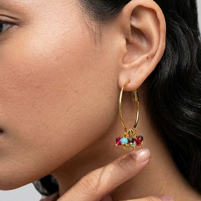 Crystal Spark Gold Plated Earrings