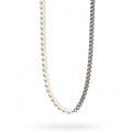 Dual Pearl Chain Gold Plated Necklace