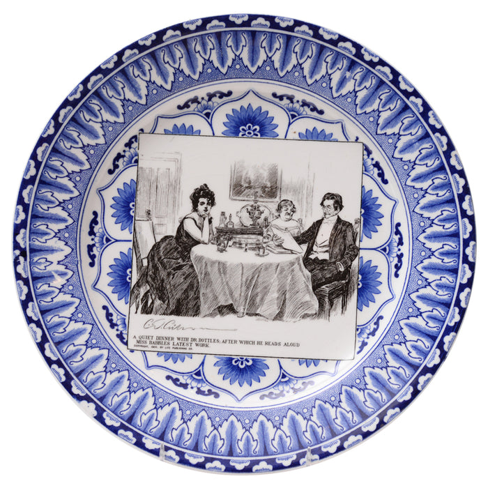 Gibosn Girl "A Widow and her Friends Plate