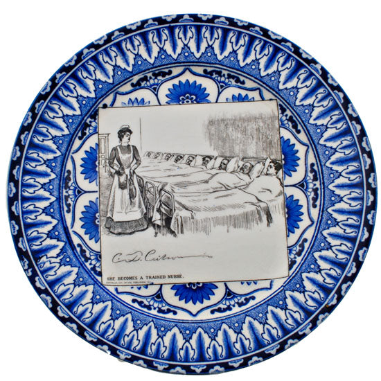Gibson Girl "A Widow and her Friends" Plate