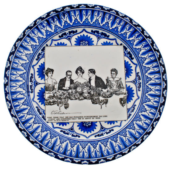 Gibson Girl "A Widow and her Friends" Plate