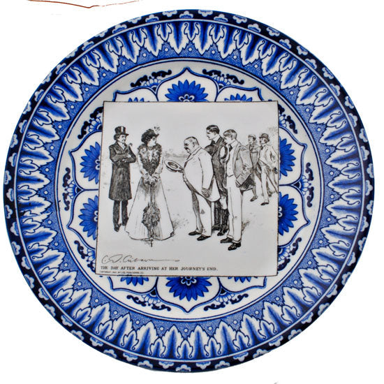Gibson Girl "A Widow and her Friends" Plate