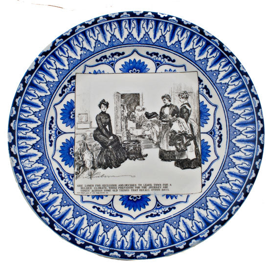 Gibson Girl "A Widow and her Friends" Plate