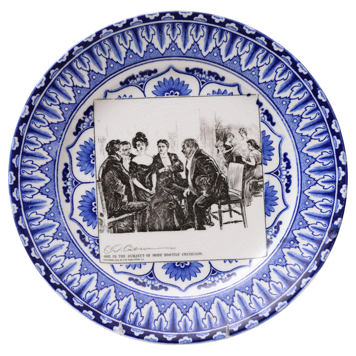Gibson Girl "A Widow and her Friends" Plate