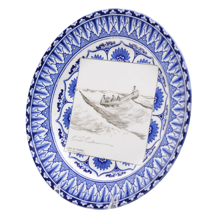 Gibson Girl "A Widow and her Friends" Plate