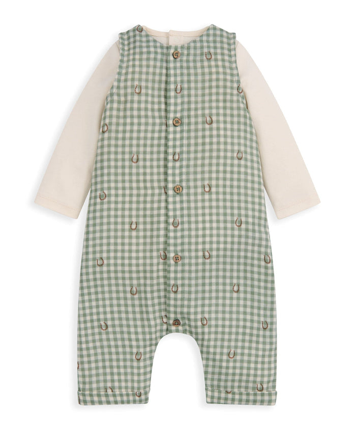 Mamas & Papas Outfits & Sets Gingham Romper & Bodysuit