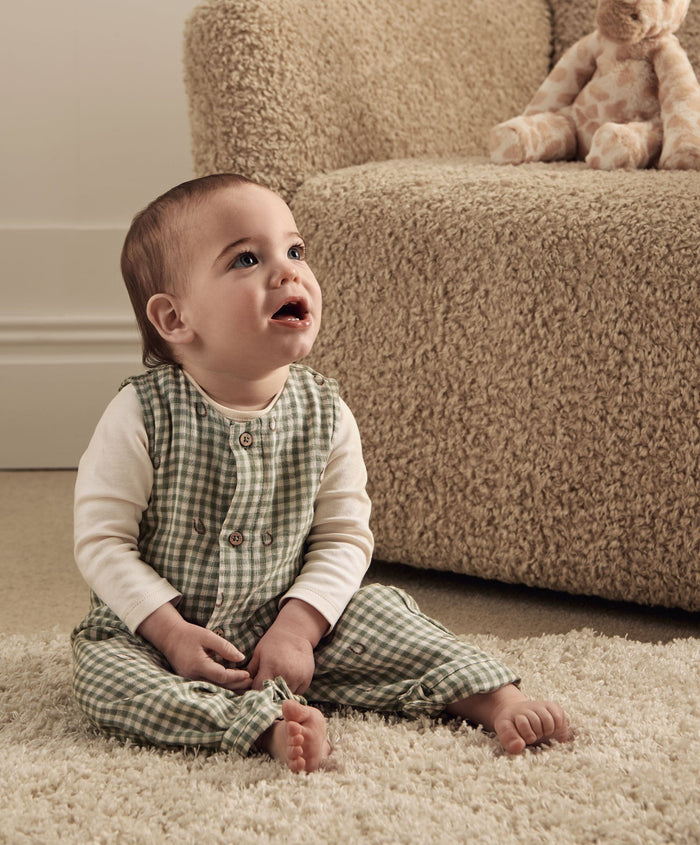 Mamas & Papas Outfits & Sets Gingham Romper & Bodysuit