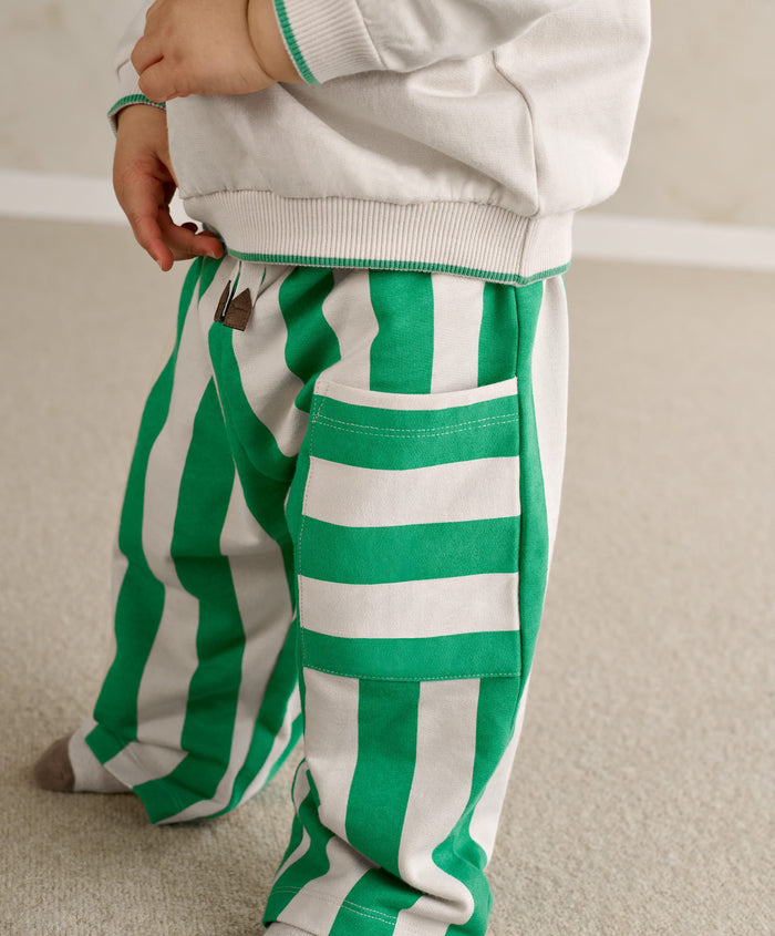 Mamas & Papas Trousers & Leggings Green Stripe Trouser